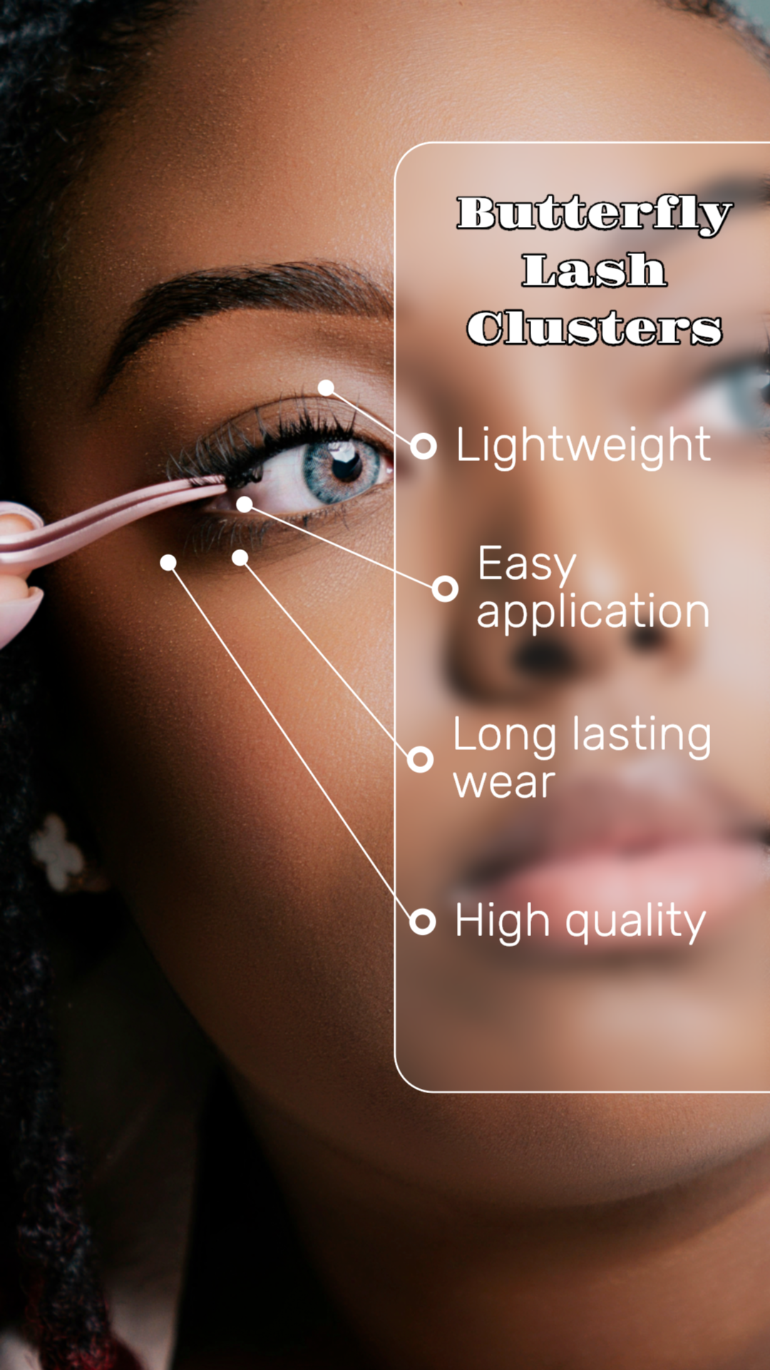 Butterfly Lash Cluster Set